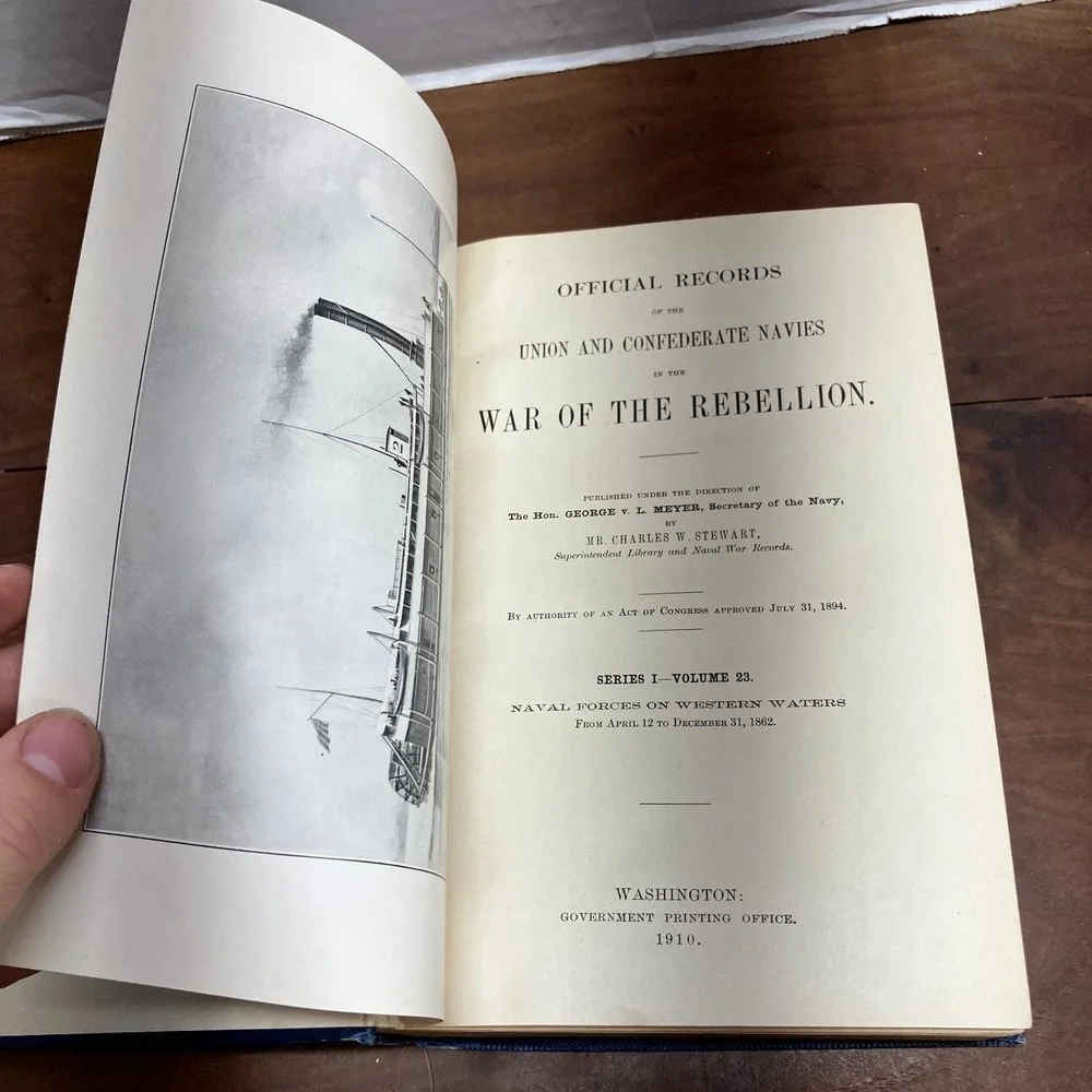 Official Records Union Confederate Navies War Rebellion Vol 23 1910 GPO